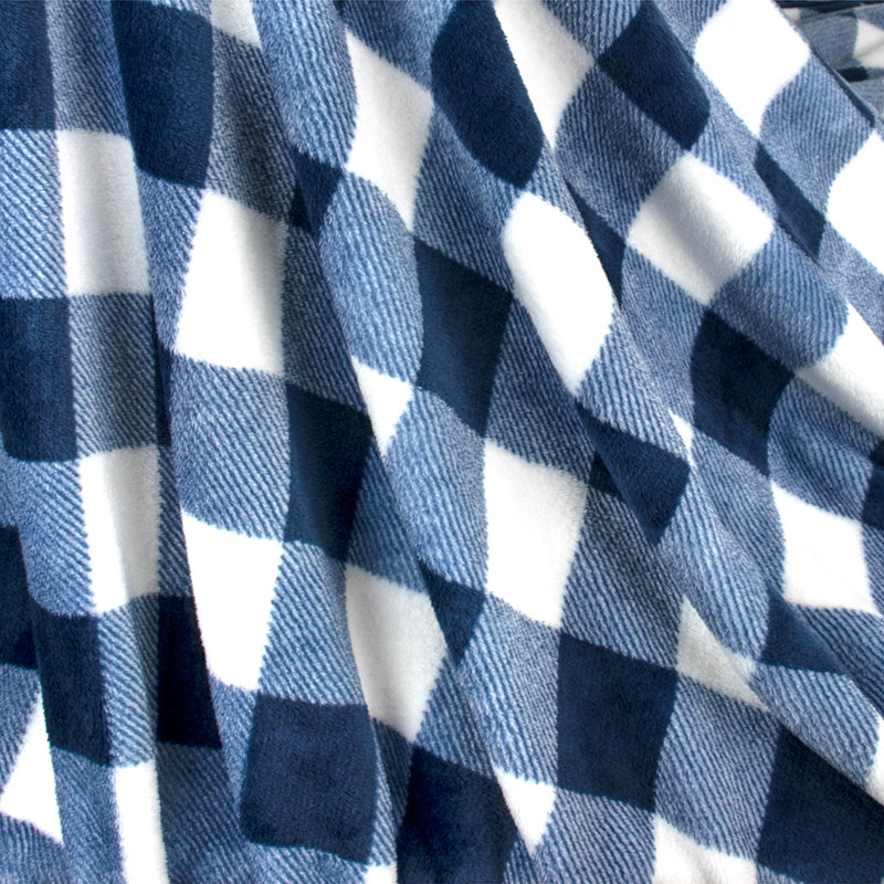  Couverture super douce et confortable, Bleu marine, 50 po x 60 po