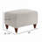 Upholstered Accent Chair with Ottoman