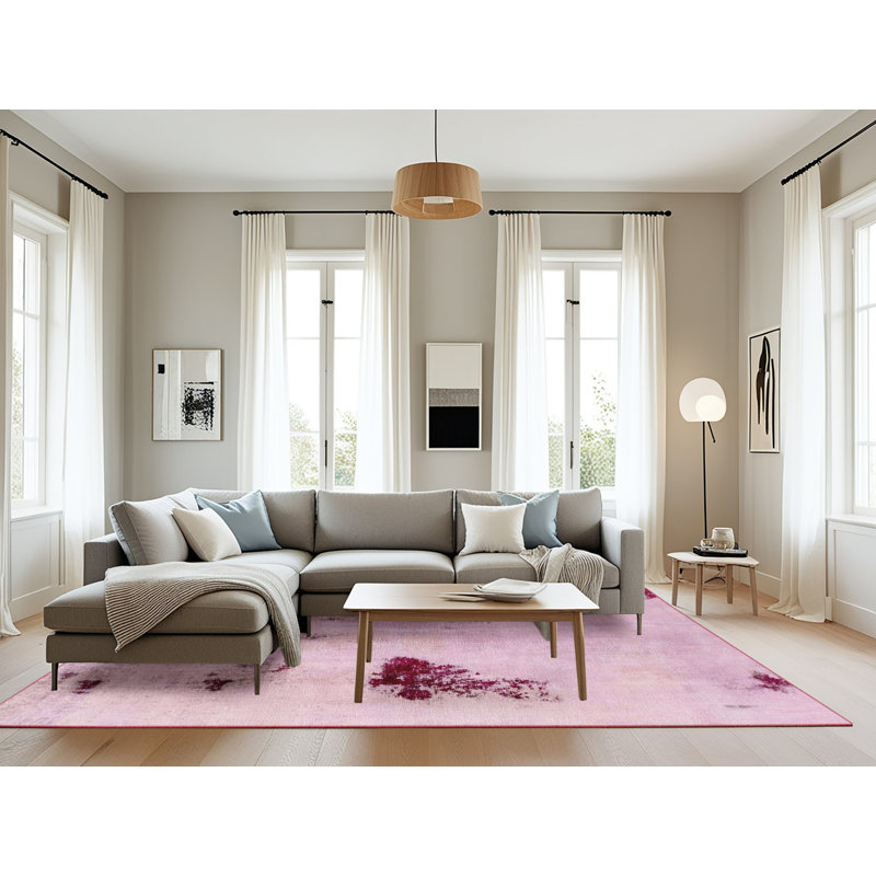 Tapis abstrait moderne 2018, Rectangle 8 pi x 10 pi