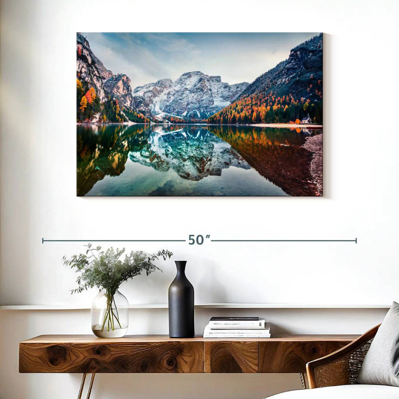 Paysage d'Alvord Lake Braies, H 26 po x l 39 po