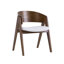 Ardena Walnut Effect Solid Wood Dining Chair-1894209854