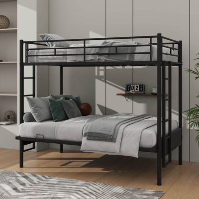 Full-Size On Twin Metal Multi-Functional Bunk Bed