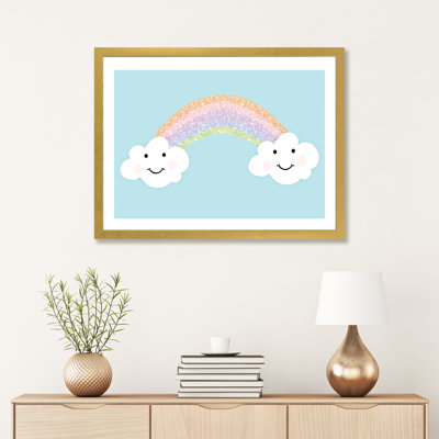 «Happy Clouds» par Anna Quach - impression d'art graphique