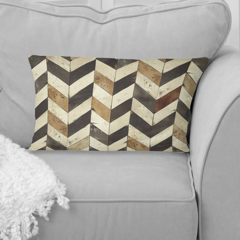 Coussin brun Mid-Century