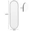 Lottie Oval Metal Framed Wall Mounted Full Length Mirror-1432993976-1460358052