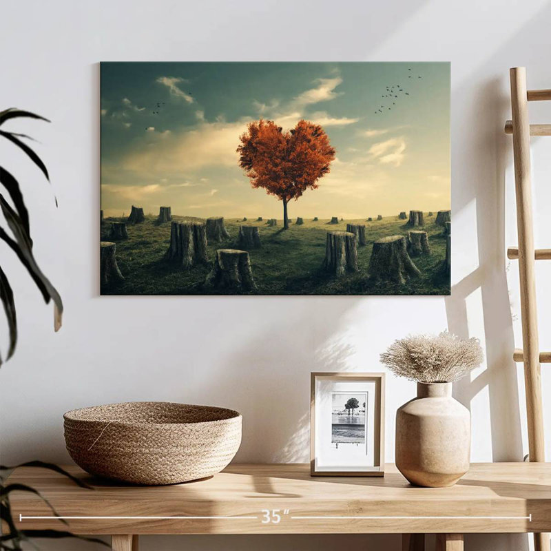 Indestructible Heart Tree, 16" H x 24" W