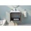 Ensemble de meuble-lavabo simple mural 24 po avec plateau en céramique 24 po
