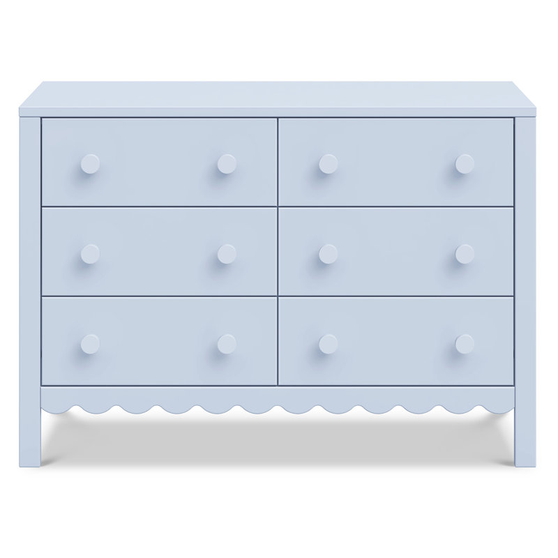 Commode 6 tiroirs Sammy, Bleu poudre