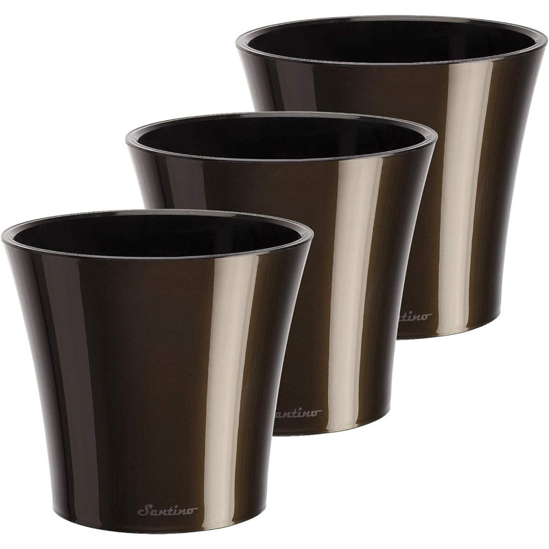Nupur Pot Planter, 8" H x 8.5" W x 8.5" D, Red/White
