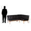 Ensemble de coin-repas en similicuir 2 pièces Isaacson, brun foncé, H 31,24 po x l 53,33 po x P 26,21 po