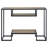 Console Table With 2 Shelves