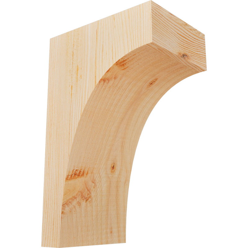 Huntington Corbel, H 12 po x l 5,5 po x P 8 po, Sapin de Douglas, Lisse
