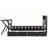 Twin Size Wooden Gaming Platform Bed with LED Headboard, LED Desk, USB and Two Storage Drawers, Black