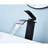 Matte Black Single Handle Waterfall Spout Bathroom Faucet With Pop - Up Drain, Stainless Steel, Stable Water Flow, Quick Installation For Sinks Without Overflow-122398776