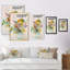 Bouquet Nature morte de fleurs sauvages - Art mural sur toile traditionnel-902190726-902190724