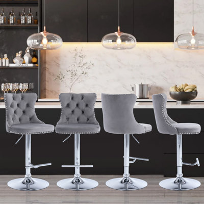 360°Swivel Adjustable Counter Height Bar Stools