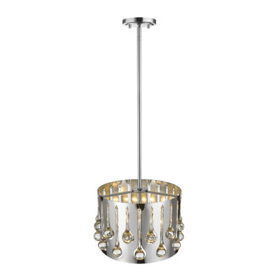 Lustre tambour unique 3 lumières