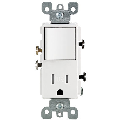 Single Pole Switch and Receptacle Combination