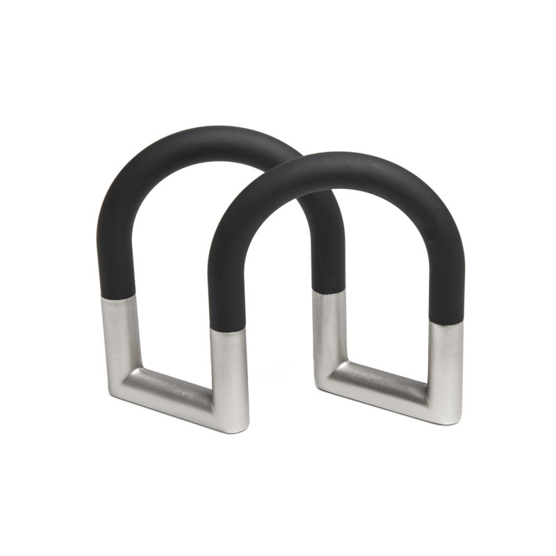 Black and Nickel Swivel Adjustable Metal Napkin Holder