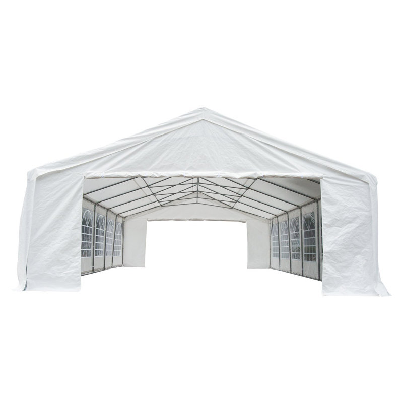 Outsunny 40' x 20' White Steel Frame Party Tent