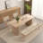 Simple solid wood table and chair combination-104367390