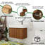 Ensemble de meuble-lavabo simple avec plateau en résine Kielder-443681496-443681489