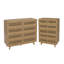 Ensemble de chambre à coucher 2 pièces, commode large 8 tiroirs et commode 6 tiroirs-2030607273-2030607275
