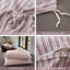 Ensemble de housse de couette rayé 100% coton délavé DONEUS-113054933-113054922
