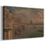 Waterloo Bridge, from Whitehall Stairs (Oil Sketch)-John Constable-Gallery Wrapped Canvas-c. 1819-1263705045