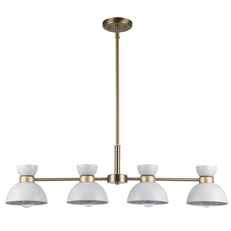 Siante 4 - Light Stainless Steel Kitchen Island Pendant, Antique Gold