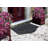 Dragomirka Large Natural Rubber Non-Slip Doormat – 24" x 39" Indoor/Outdoor Entry Mat with Drainable Grill & Anti-Fatigue Design, Black Paisley