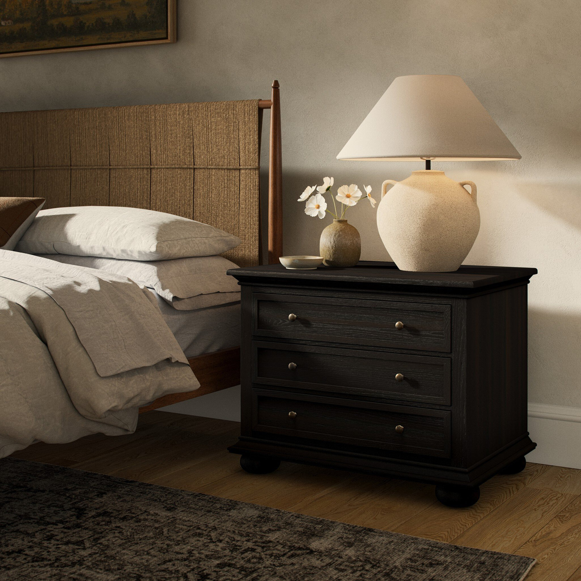 Geoffrey Nightstand, Black