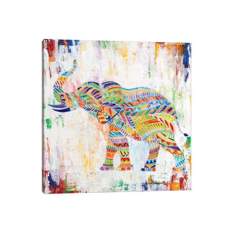 Magical Elephant by Tava Studios - Wrapped Canvas Painting, 30.48 cm H x 30.48 cm W