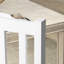 4 chaises de salle à manger, dossier à lattes blanches - pin, capacité de poids de 264 lb, polyvalente pour de multiples occasions, assise peu encombrante en bois de pin sans accoudoirs, espace de vie idéal