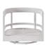 Chaise longue pivotante avec coussins Nicolina