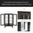 Curio Cabinet With Tempered Glass Doors, Lighted Display Cabinet With Mirrored Back Panel & Adjustable Shelves Perfect For Home Or Office (Light Bulb Included)