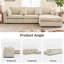 109" Upholstered Sectional Modern L-Shaped Sofa-2040094997
