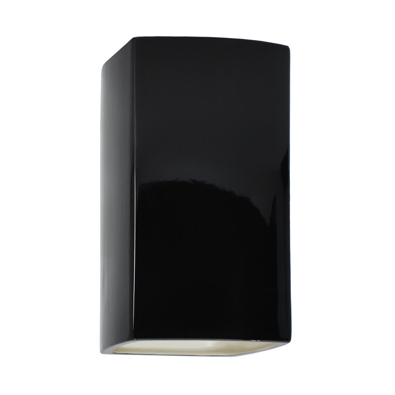 LED Outdoor Flush Mount, Real Rust, Integrated LED, 9.5" H x 5.25" W x 4.5" D