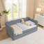 Lit de jour en vichy douillet avec couchette simple et port USB-678371071-678371067