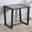 Table de bout Wilodyne Mazie avec miroir à motif