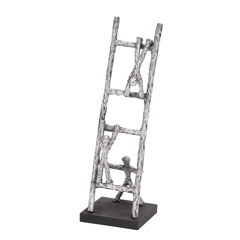 People Figurines & Sculptures, Black and Silver