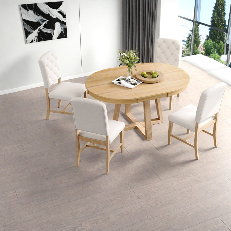 Ensembles de table de salle à manger extensible (doit inclure à la fois la table et la chaise), maison en bois rustique