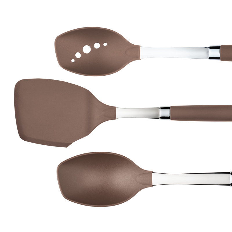 Bronze 10-Piece Nonstick Nylon Kitchen Utensil Set