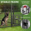 Enclos extérieur pour chien de 3 m x 3 m x 2 m avec auvent imperméable-114394642
