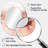 Pink Delicate Abstract Marble II - Abstract Oval Decorative Mirror On Metal-1955089093