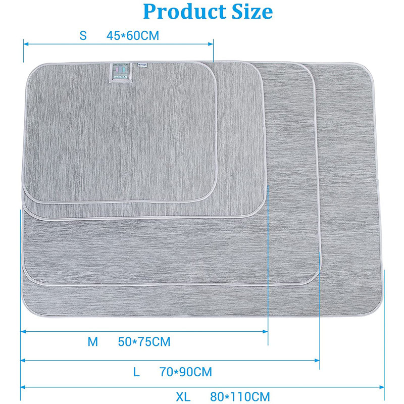 Polyester Pet Bed, Small (18" H x 24" W x 2" D), Gray