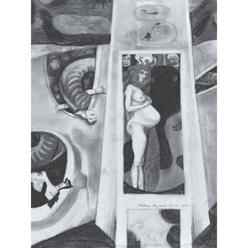 Trahison de l'espace | Crayon allemand sur papier Canson | Par Krishna Rajendra