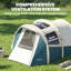 Outsunny Inflatable Camping Tent with Air Pump Glow-in-the-Dark Pegs-126042872