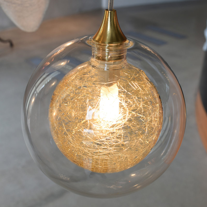 Reflection Twigs 5 - Light Pendant, 120" H x 12" W x 12" D, Clear/Honey, Brass