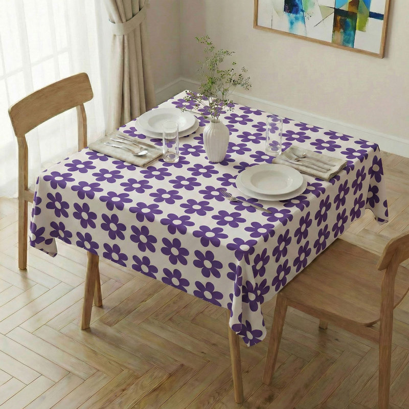 Elegant Tablecloth (55 x 55 Inches), 65% Cotton / 35% Polyester, Easy Clean, Machine Washable at 86°F, Tumble Dryer Safe, Ironable | Perfect for Dining Table & Special Occasions, Durable & Stylish Design